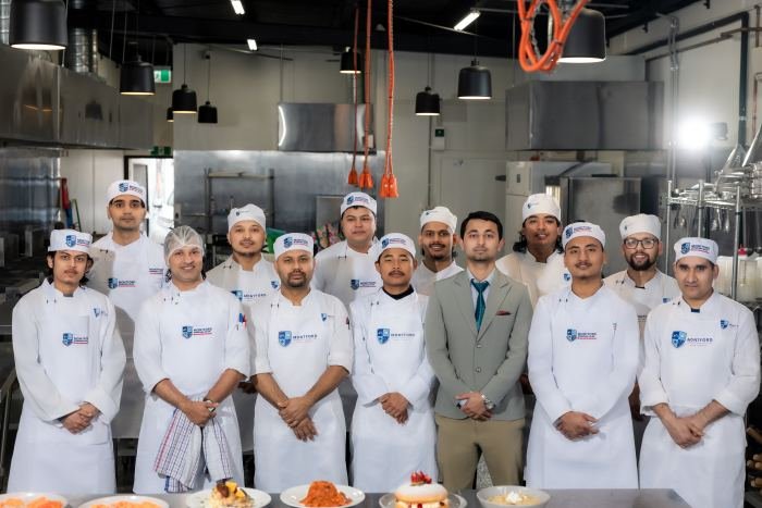 Our cookery cohort with their trainers