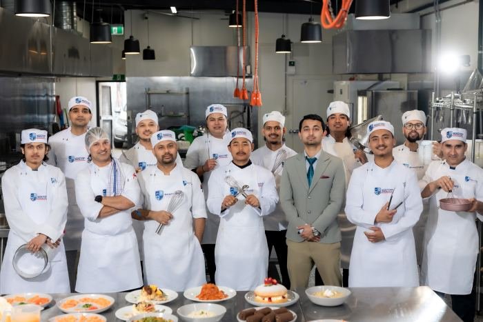 Our cookery cohort with their trainers