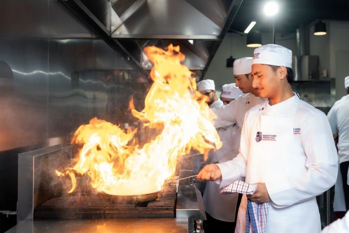 Working with flame in the commercial kitchen