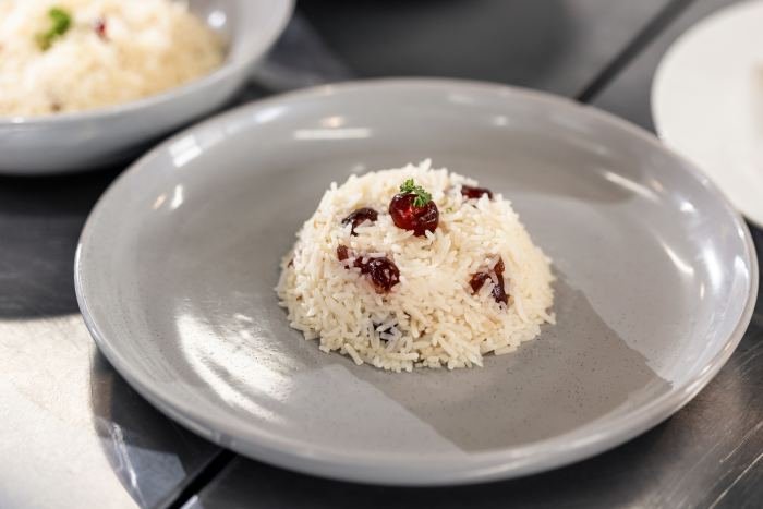 A finished plate prepared by our students