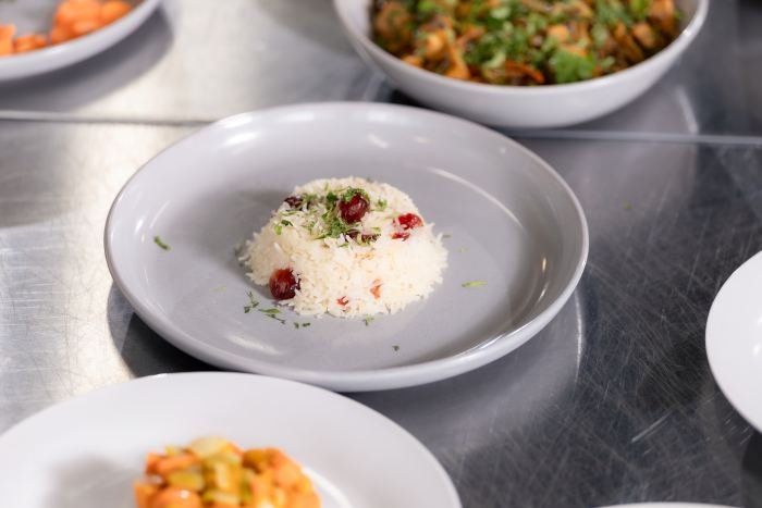 A finished plate prepared by our students