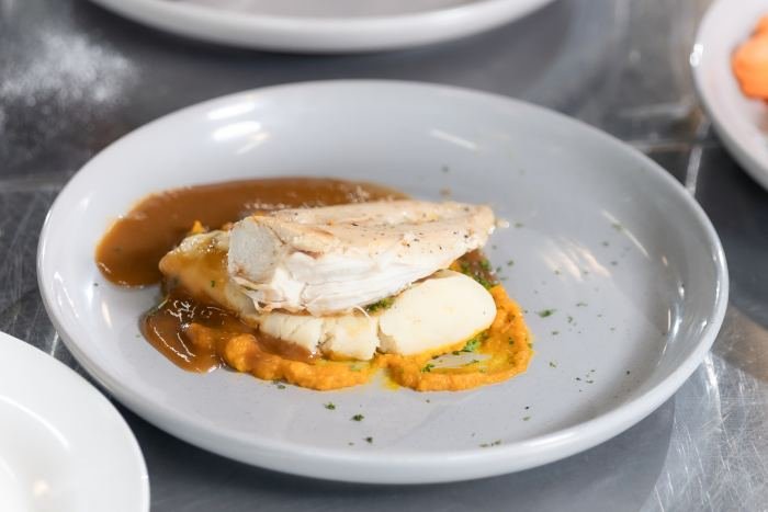 A finished plate prepared by our students