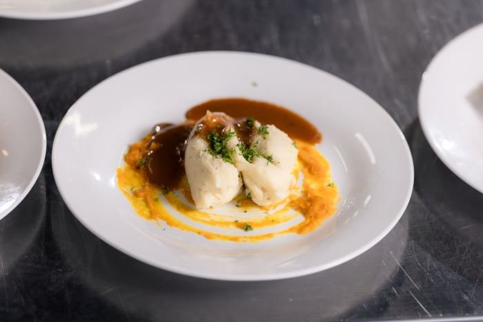 A finished plate prepared by our students