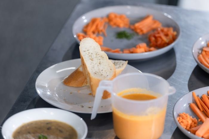 A finished plate prepared by our students